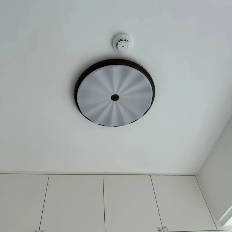 Plafonnier moderne blanc ondulé en verre luminaire led