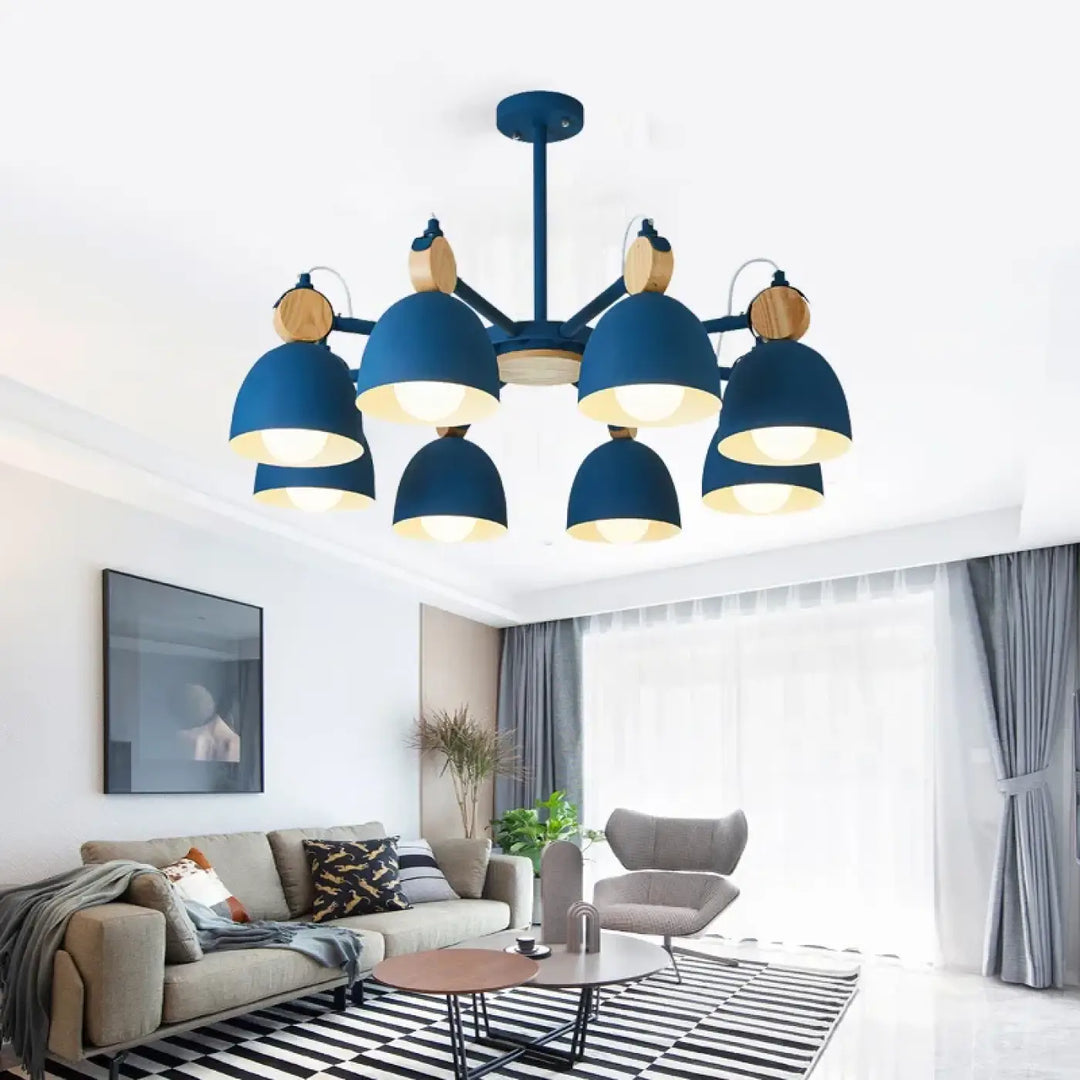 Plafonnier moderne style nordique multi lumières élégant