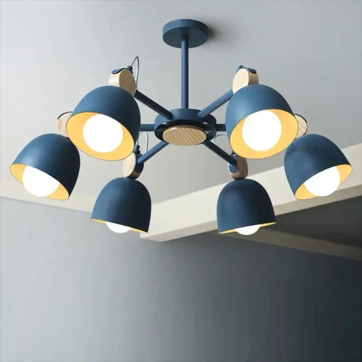Plafonnier moderne style nordique multi lumières élégant