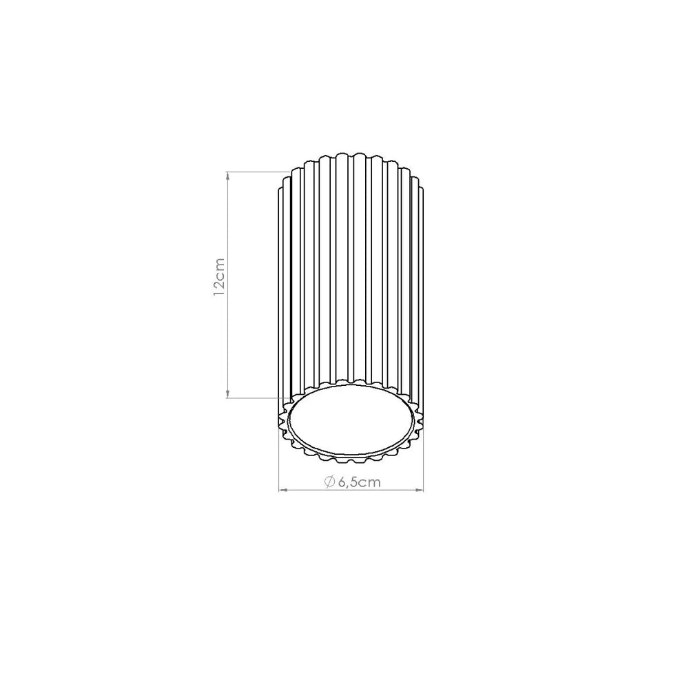 Luminaire plafonnier ivar moka led 3000k abat-jour modernes rainurés avec design expressif et l irc élevé