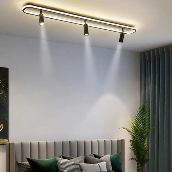 Plafonnier Multiple LED en Aluminium Moderne