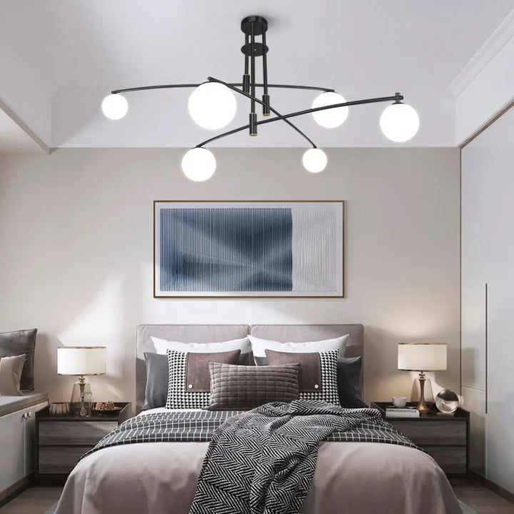 Nordic Chandelier Modern Minimalist Style Home Living Room Lamps Bedroom Decor Pendant Lamp G9LED Iron art Hanging