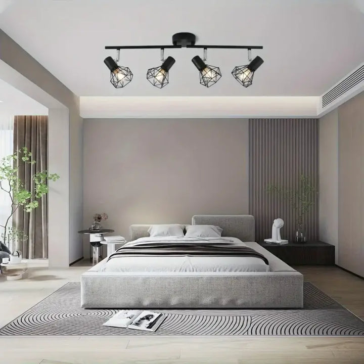 Adjustable Angle Aluminum LED Ceiling Light, Ultra Thin Modern Lighting for Living Room Dining Hallway Office Indoor