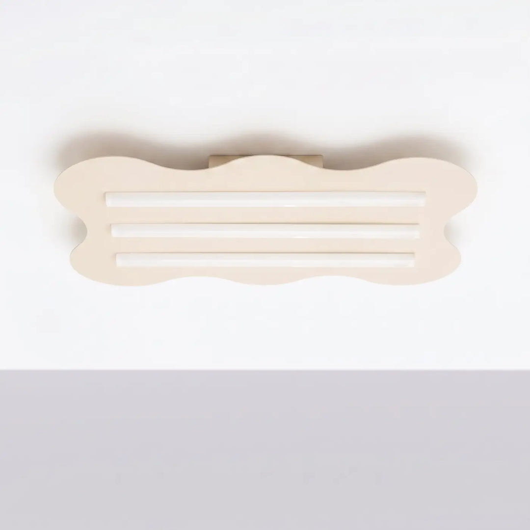 Plafonnier KLOVER beige éteinte, au plafond