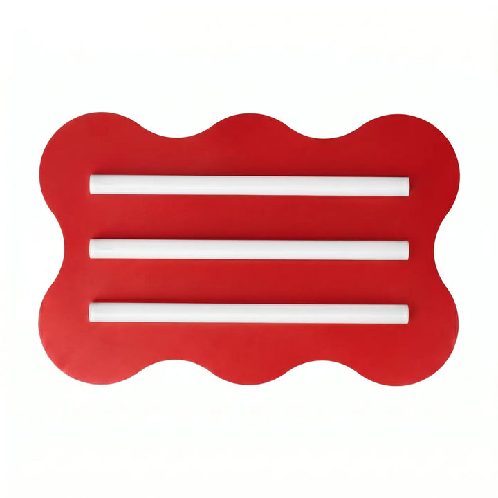 Plafonnier KLOVER rouge vue d'ensemble