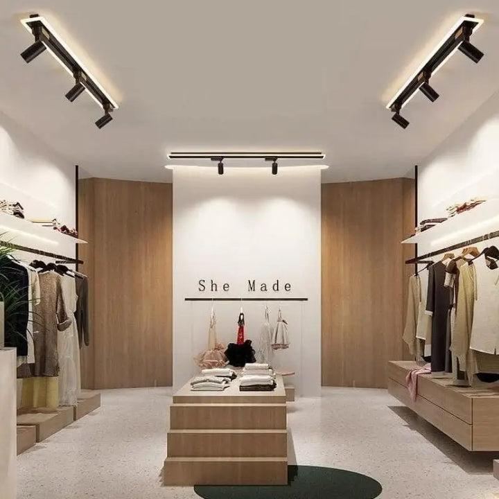 Plafonnier Sur Rail Aluminium Éclairage Ciblé