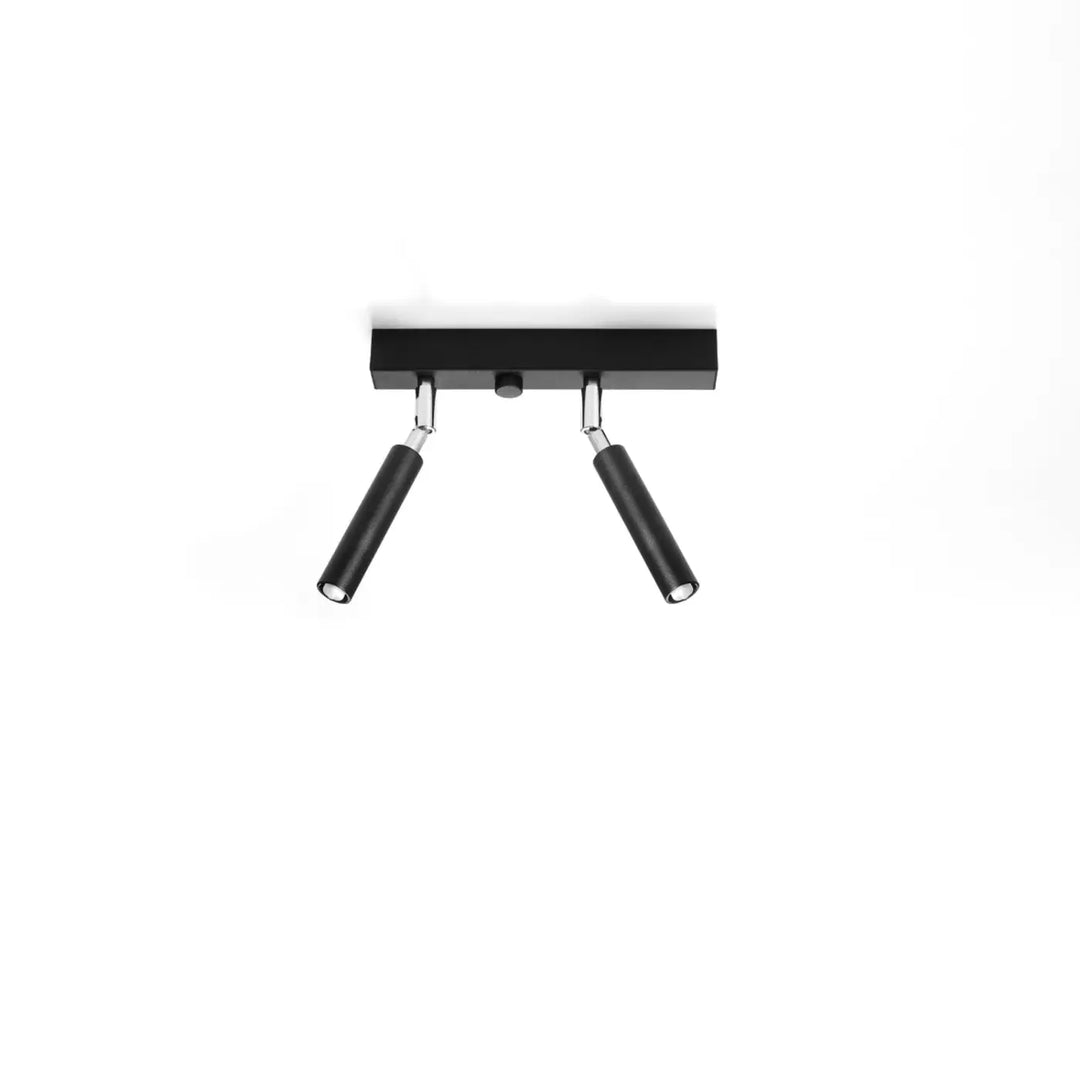 Luminaire plafonnier noir éteint