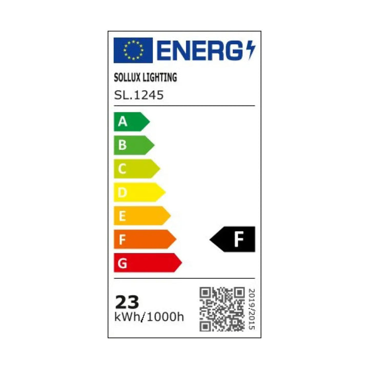 Étiquette énergétique sollux lighting sl.1245 pour luminaire plafonnier onyx 40 blanc led 3000k avec classement a-g couleurs intemporelles