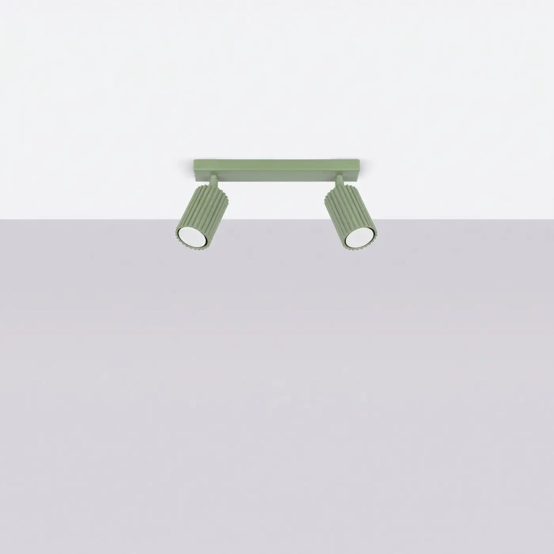 Luminaire Plafonnier sauge éteinte, vue rapprochée