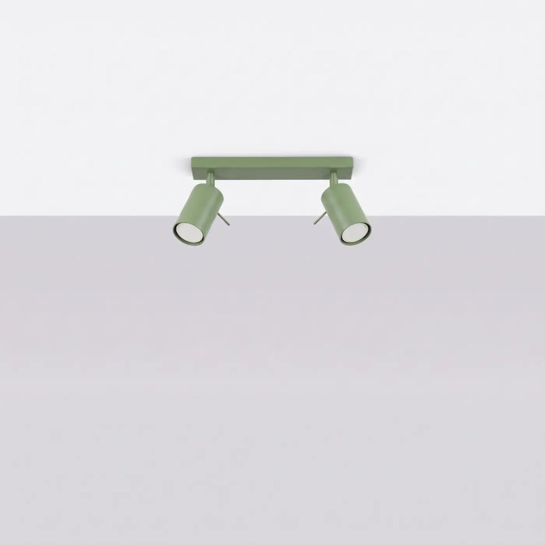 Plafonnier Ring sauge à rampe de spots orientables, éteint