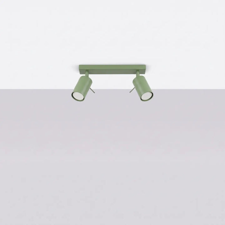 Plafonnier Ring sauge à rampe de spots orientables, éteint