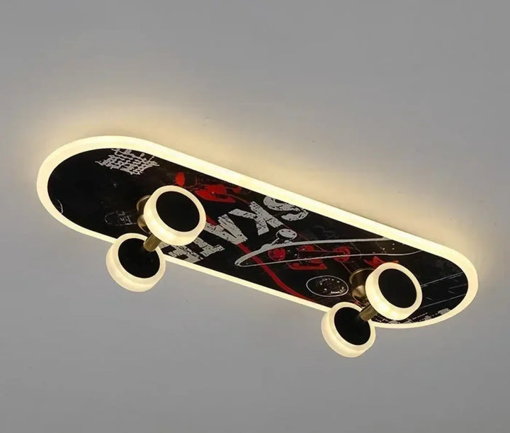 Creative Skateboard Ceiling Lights Nordic New Designer Children’s Room Lamps Modern Boy Girl Living Room Cartoon Decor