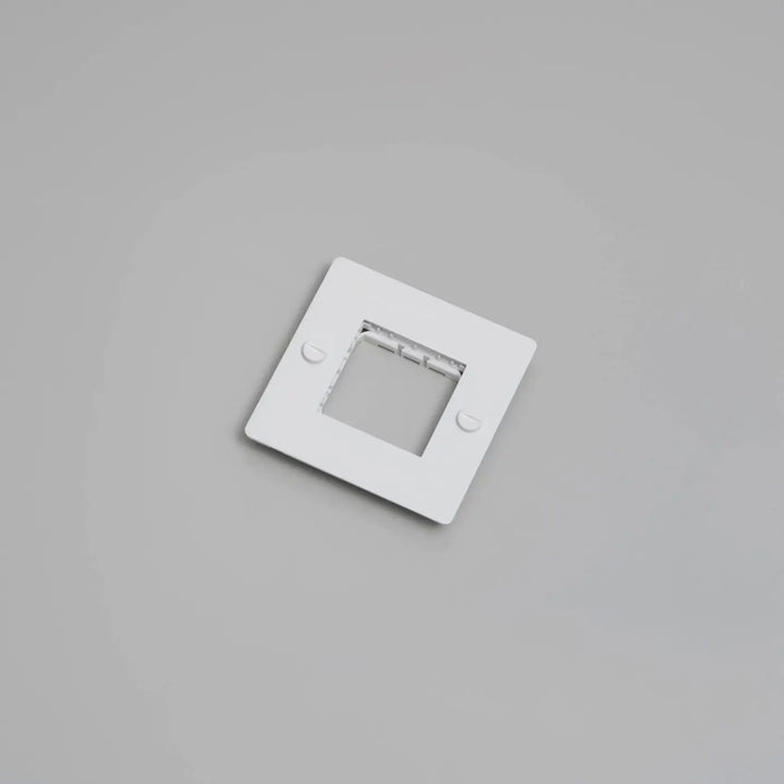 Plaque de finition Wall Plate 1 poste sans logo blanche #couleur_blanc