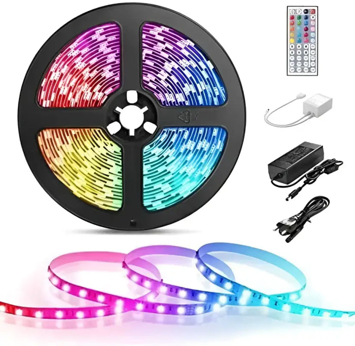 Ruban LED Multicolore Télécommande Adaptateur