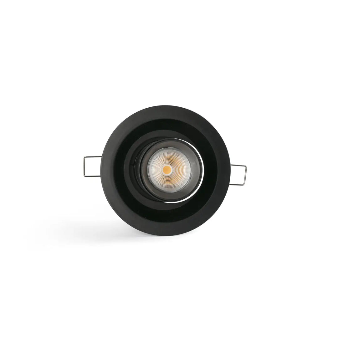 Spot encastrable Kope noir Ø 100 mm de Faro Barcelona