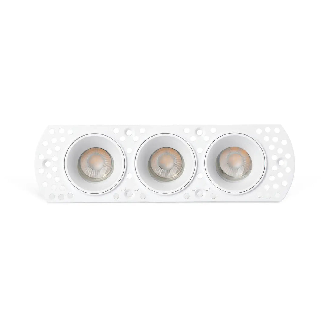 Spot encastrable Flic triple blanc de Faro Barcelona