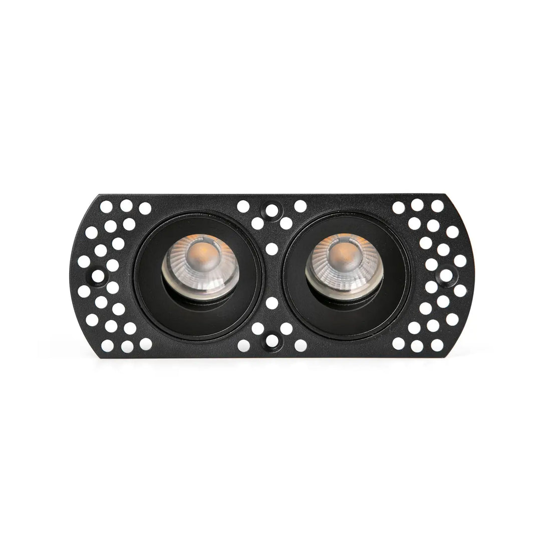 Spot encastrable Flic double noir de Faro Barcelona