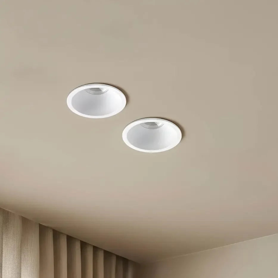 Spot encastrable Flac blanc de Faro Barcelona en situation