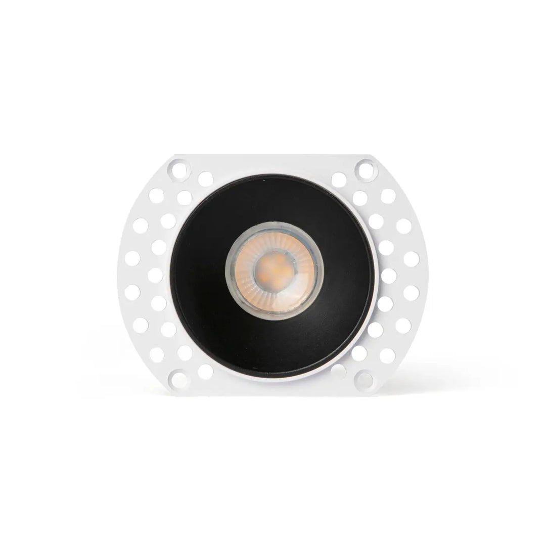 Spot encastrable Flac noir sans collerette IP44 de Faro Barcelona