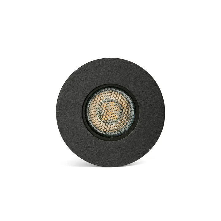 Spot encastré de sol Grund GU10 noir anodisé de Faro Barcelona