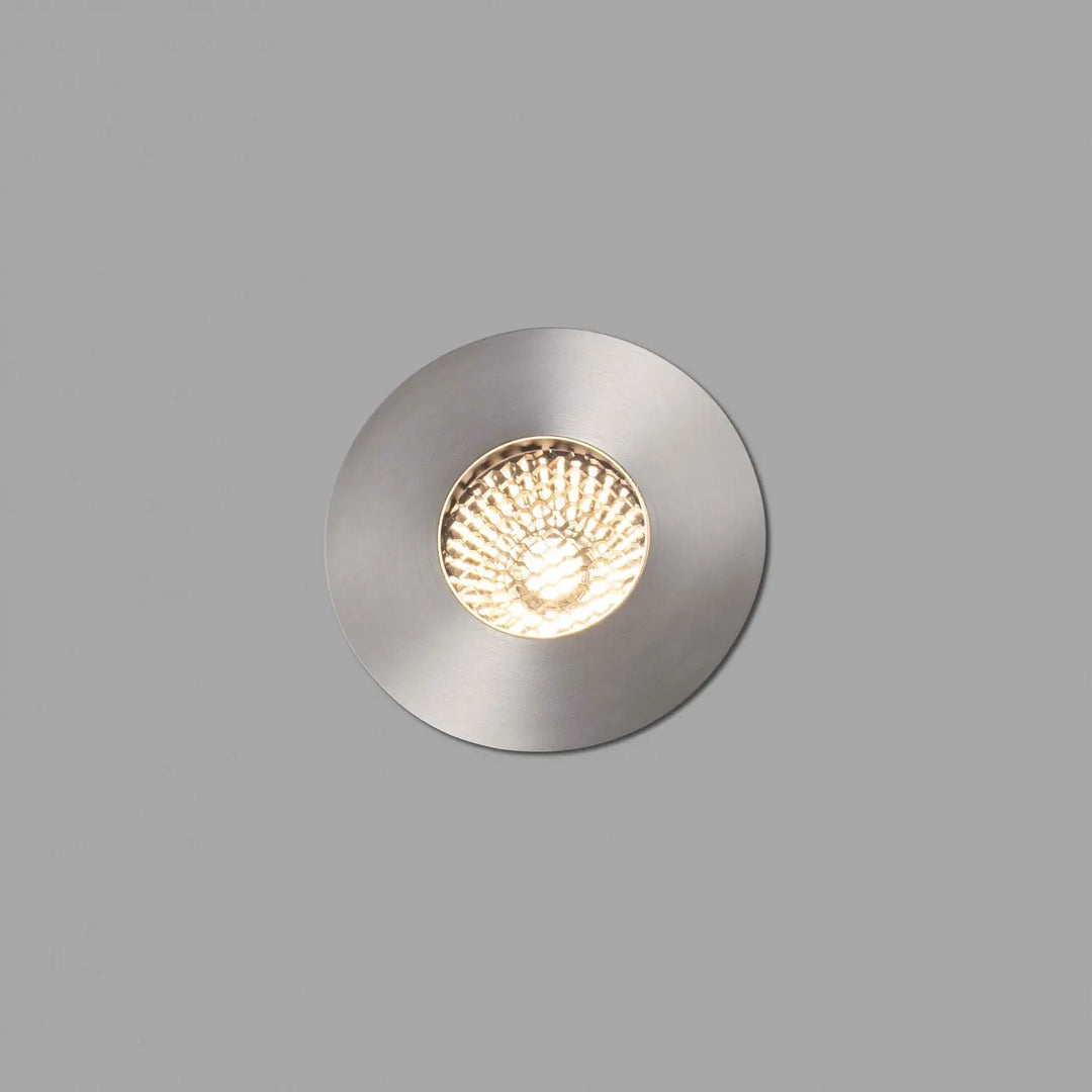 Spot encastré de sol Grund Ø 8 cm en inox 2700 K de Faro Barcelona