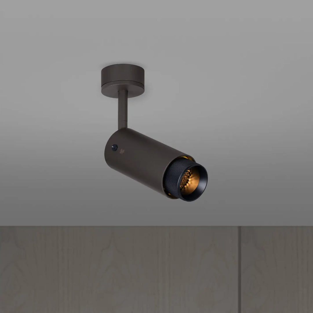 Spot orientable Exhaust à gravure quadrillée Graphite finition noir, vue 3 #couleur_noir