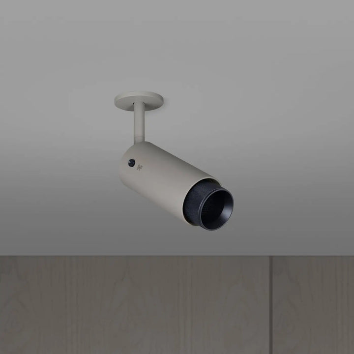 Spot orientable Exhaust à gravure quadrillée Pierre finition noir, vue 2 #couleur_noir