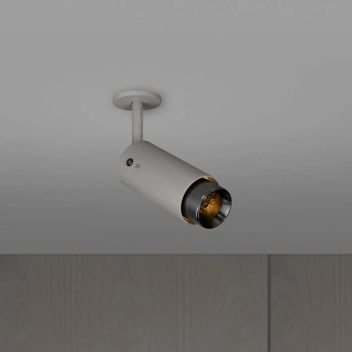 Spot orientable Exhaust à gravure alignée Pierre finition grise #couleur_gris