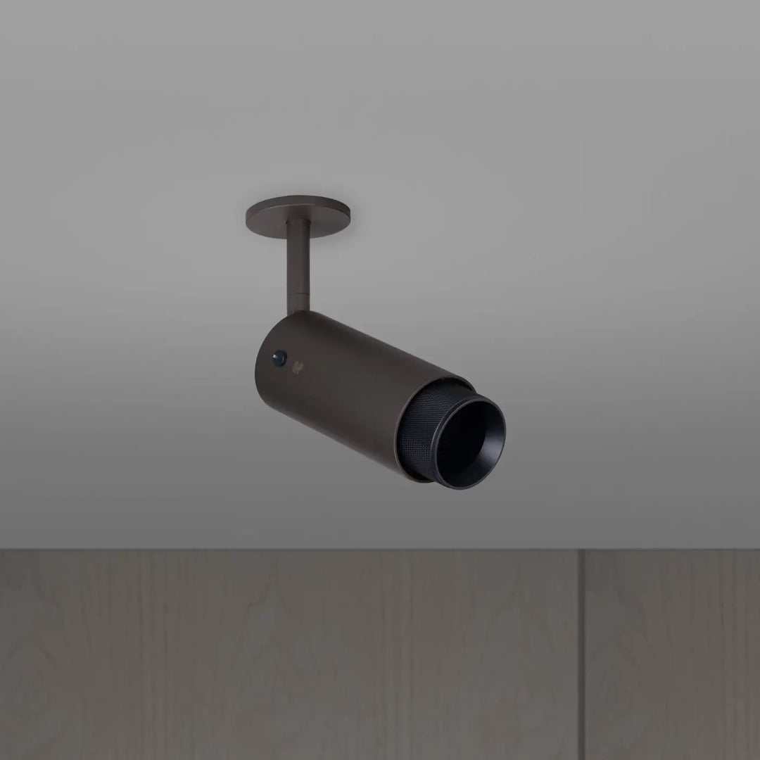 Spot orientable Exhaust à gravure quadrillée Graphite finition noir, vue 2 #couleur_noir