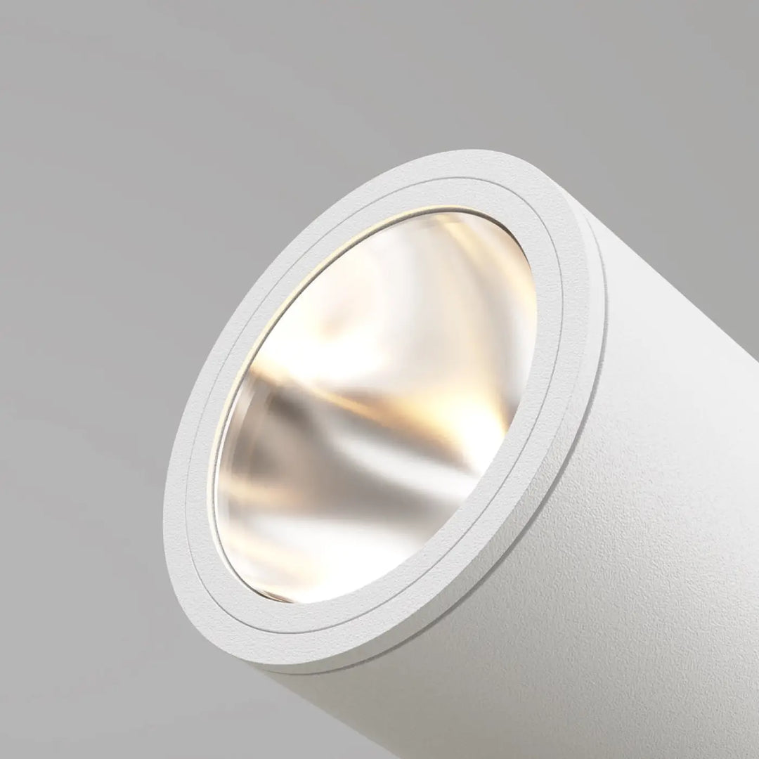 Spot piquet extérieur luminaire extérieur bern tête orientable avec finition mate blanche et intérieur réfléchissant