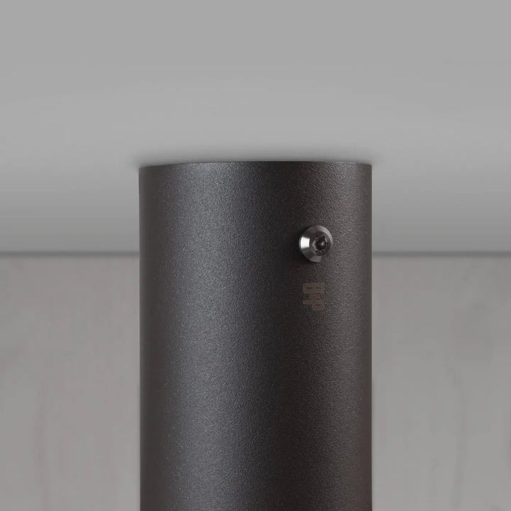 Spot en saillie Exhaust à gravure alignée Graphite, détails en acier, troisième vue #couleur_argent