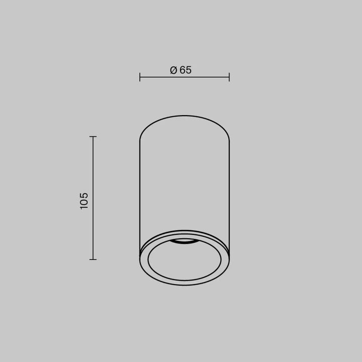Spot zoom cylindre suspension avec lumière dirigée pour faux plafond, design minimaliste et lignes épurées