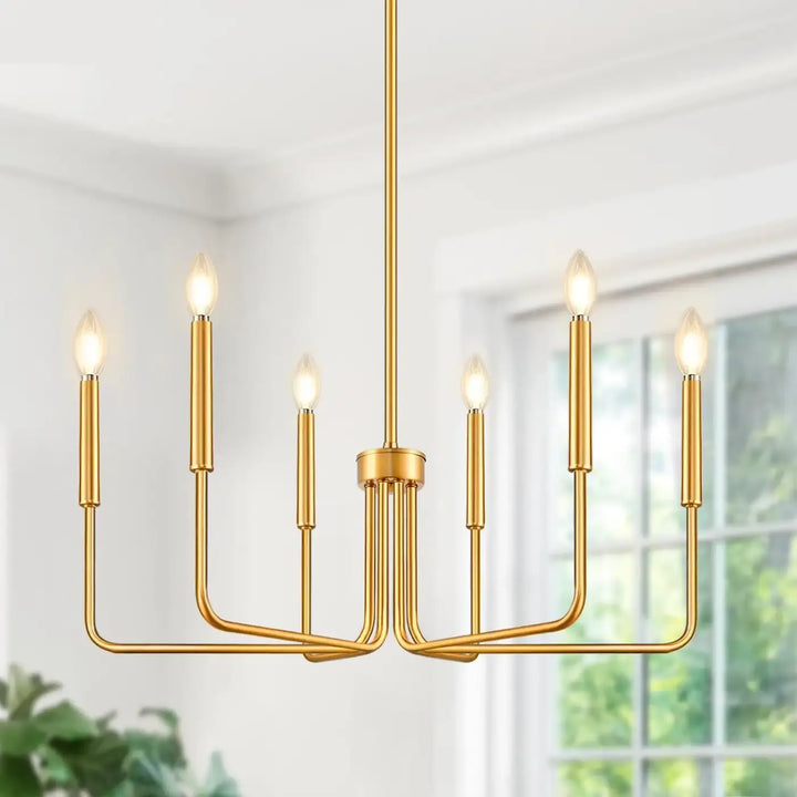Suspension À 6 Bras Façon Chandelier Linéaire