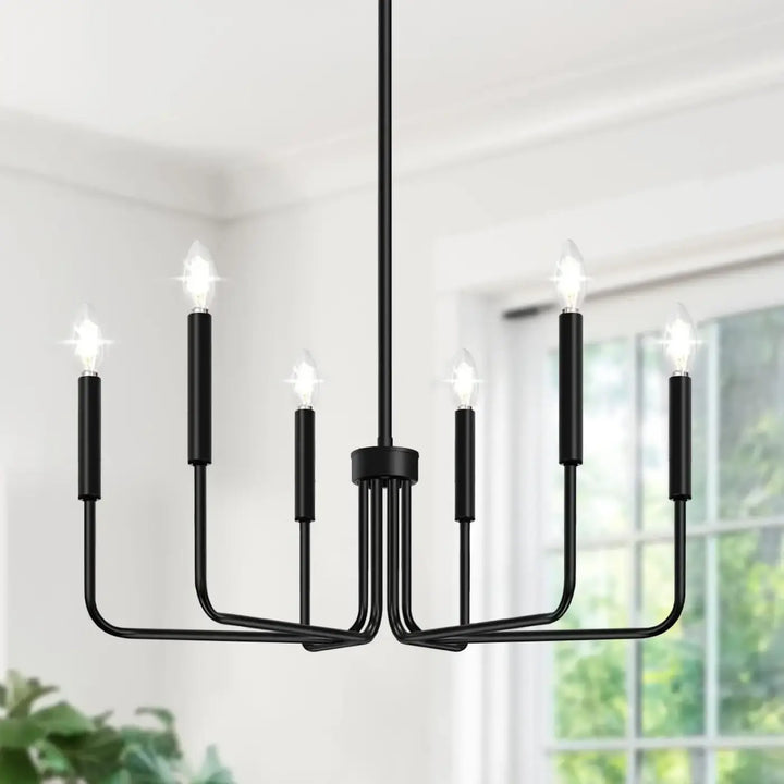 Suspension À 6 Bras Façon Chandelier Linéaire