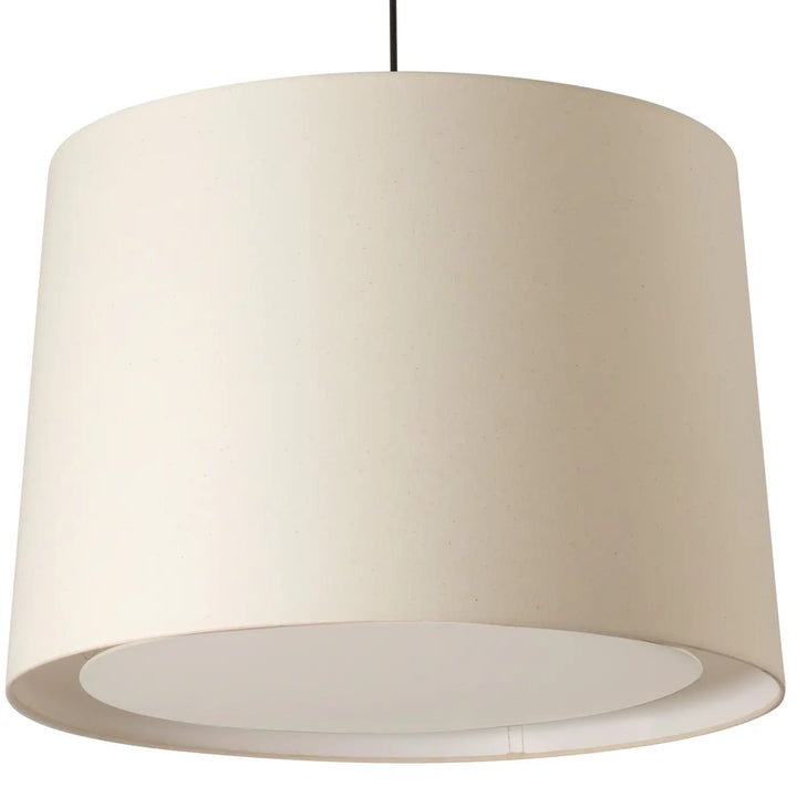 Détail de la suspension Conga abat-jour beige