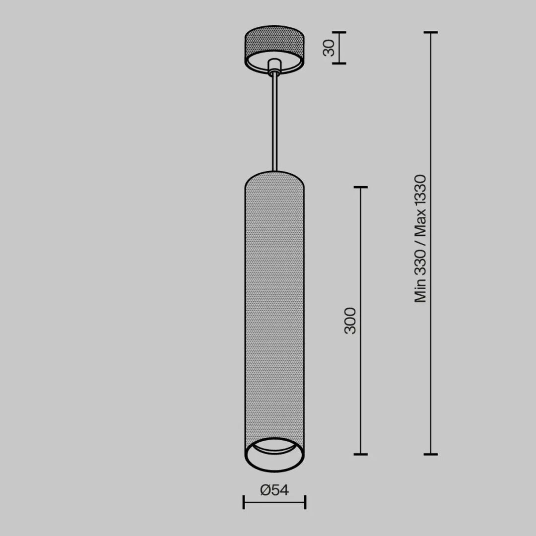 Suspension luminaire artisanal cylindrique minimaliste avec finition en maille texturée et raccords métalliques au-dessus d’une table