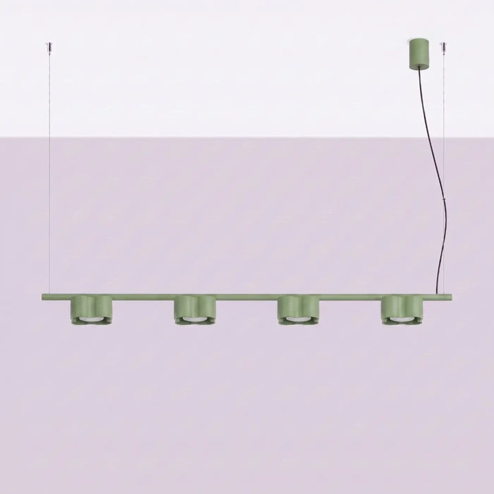 Suspension Ovio sauge en aluminium, éteinte
