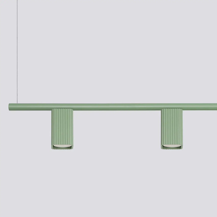 Suspension Rayo sauge en aluminium, détail des cannelures