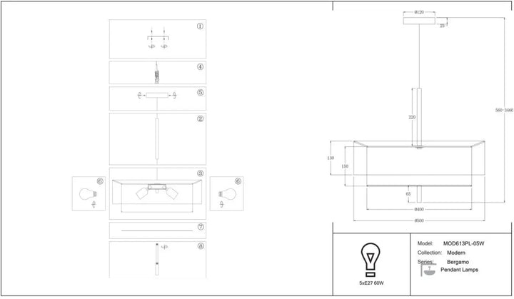 Suspension luminaire bergamo en tissu blanc avec deux sources lumineuses intégrées pour une lumière douce en salle à manger