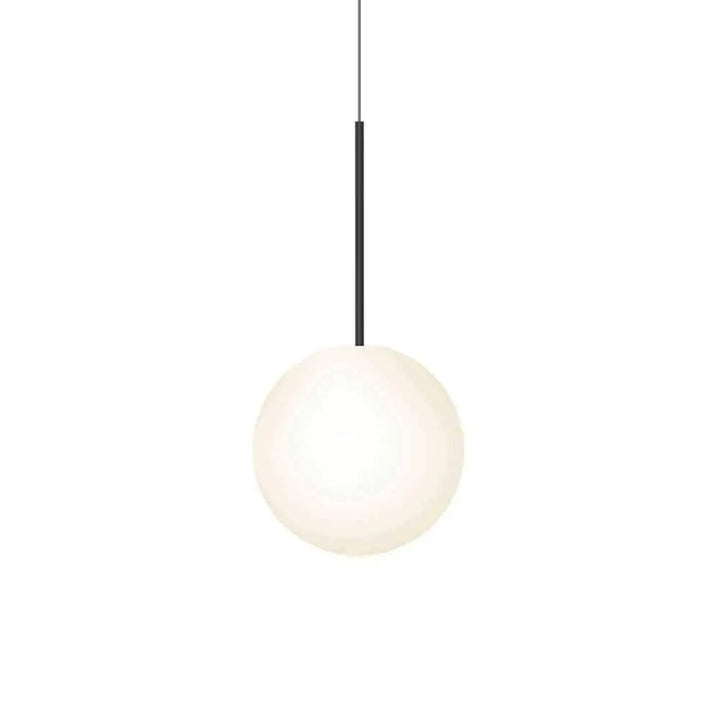Suspension Bola Sphere noire, globe en verre opale de 30,5 cm