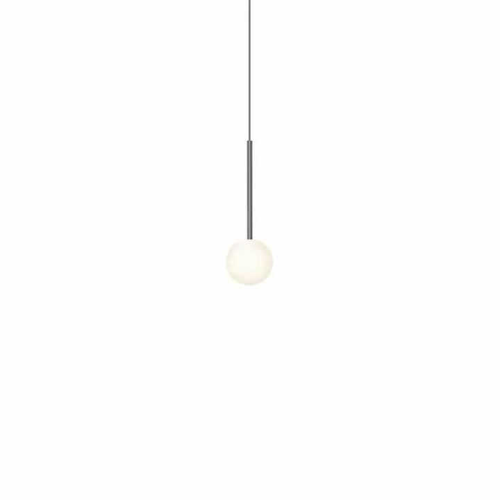 Suspension Bola Sphere gris anthracite, globe en verre opale de 10 cm