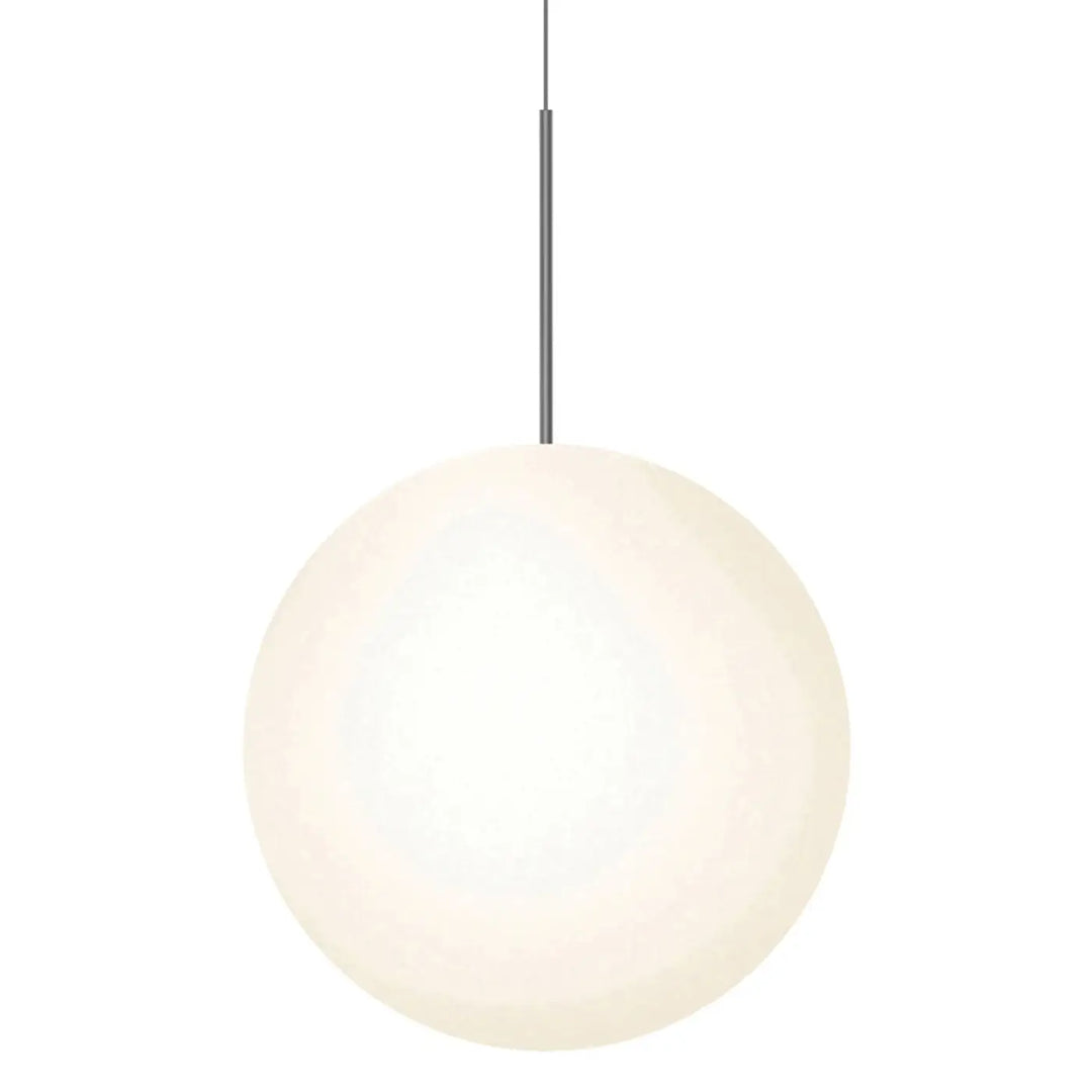 Suspension Bola Sphere gris anthracite, grand globe opale de 60 cm