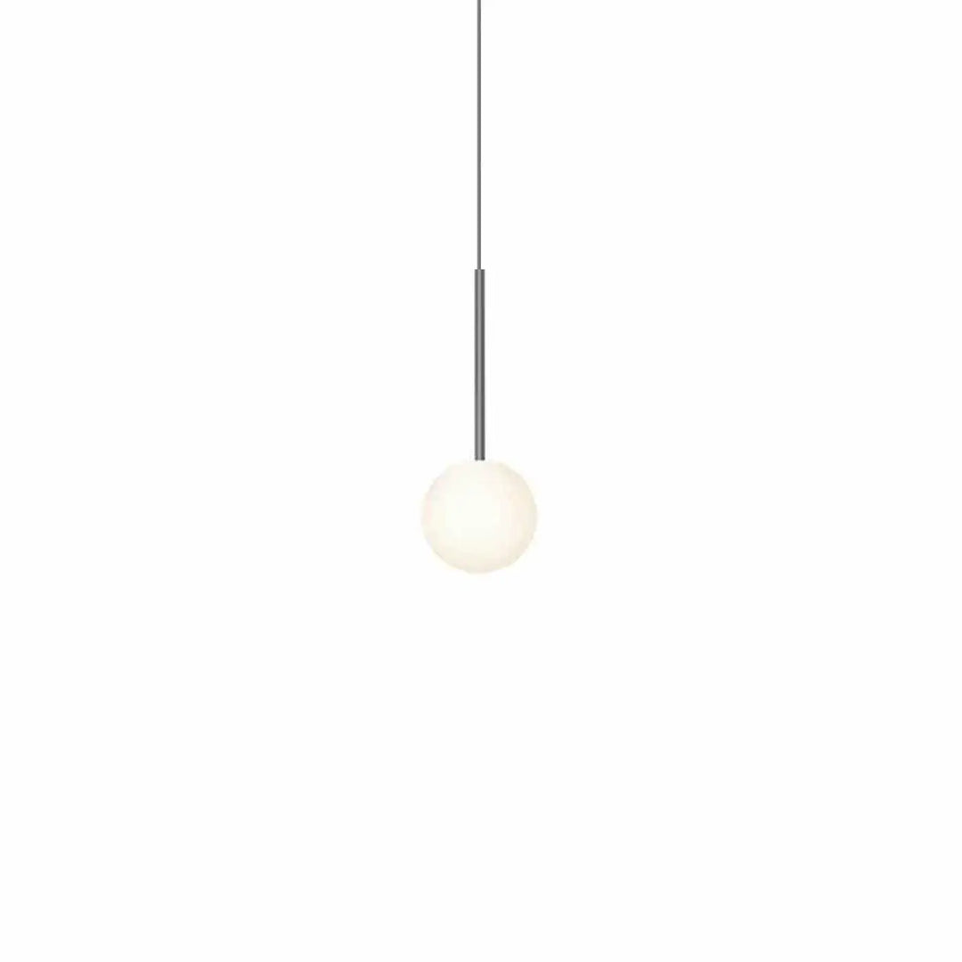 Suspension Bola Sphere gris anthracite, globe en verre opale de 13 cm