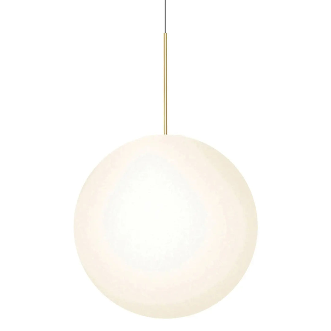 Suspension Bola Sphere dorée, grand globe opale de 60 cm