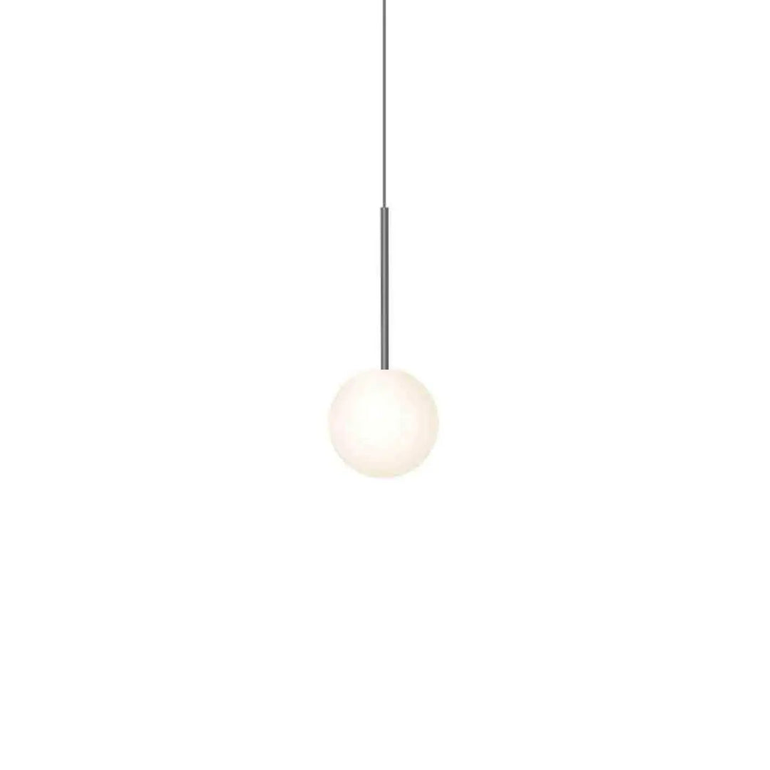 Suspension Bola Sphere gris anthracite, globe en verre opale de 15 cm