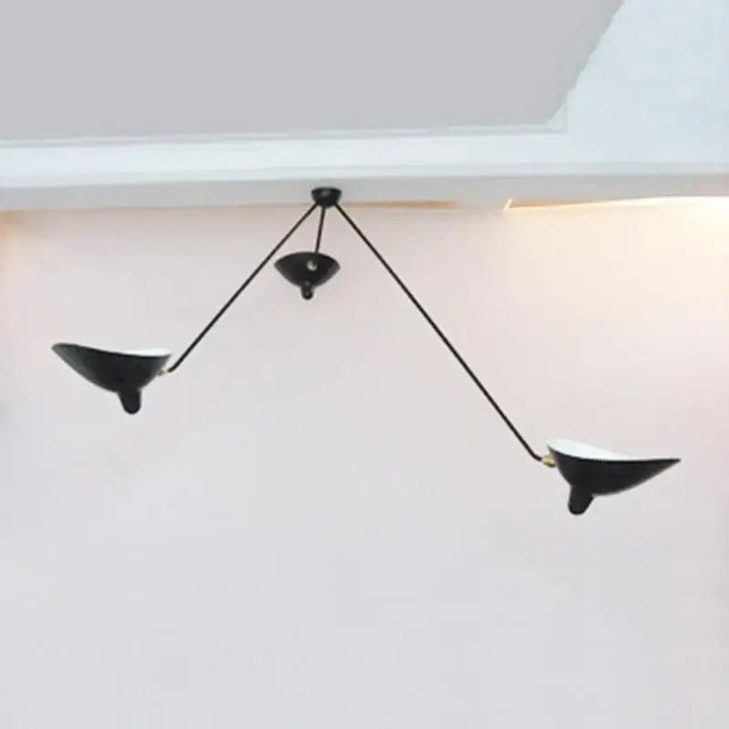 Suspension Les Bras Orientables Noire Style Atelier Cuisine Moderne

