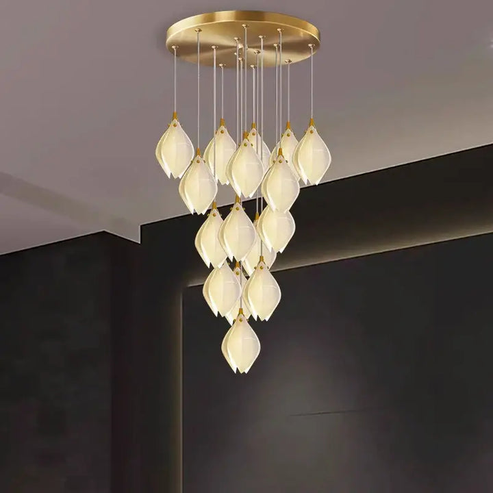 Modern home decor led lights pendant light lamps forstaircase Chandeliers for living room hanging light indoor lighting