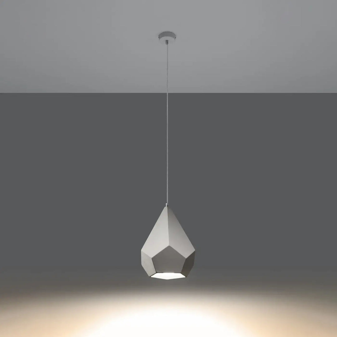 Suspension blanc allumée