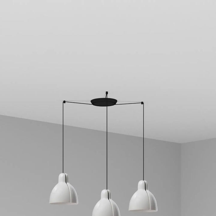 Suspension Venice 200 blanche 3 lumières de Faro Barcelona