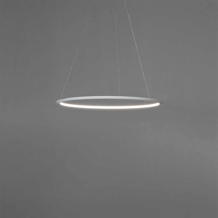 Détail de la suspension Circular en aluminium blanc #couleur_blanc